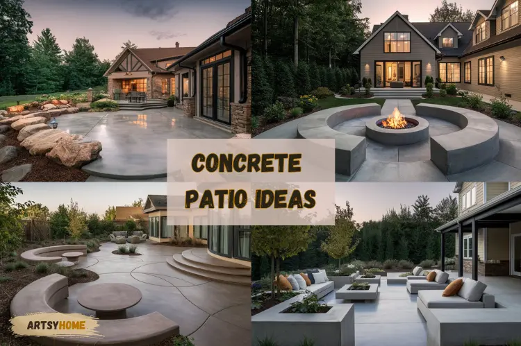 30 Stunning Concrete Patio Ideas for Outdoor Transformation